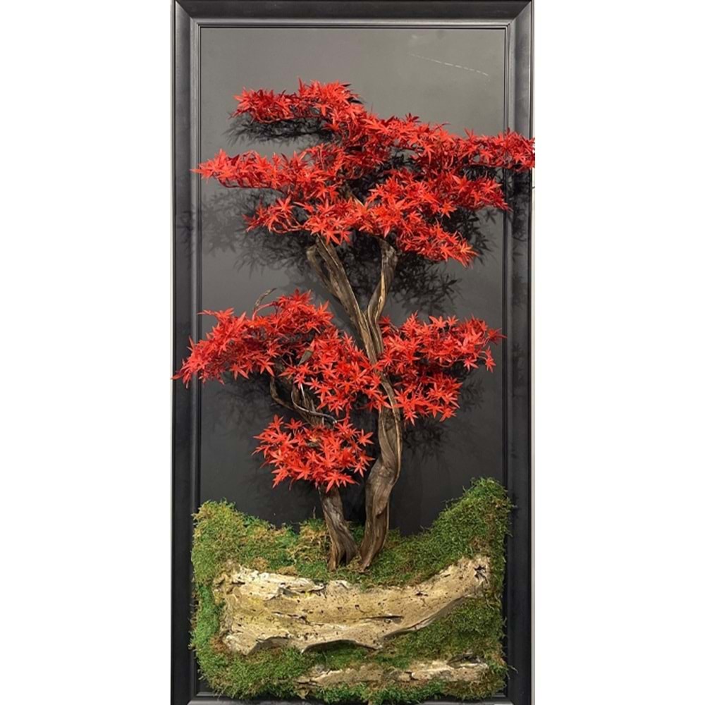 70*140 CM KIRMIZI BONSAI TABLO