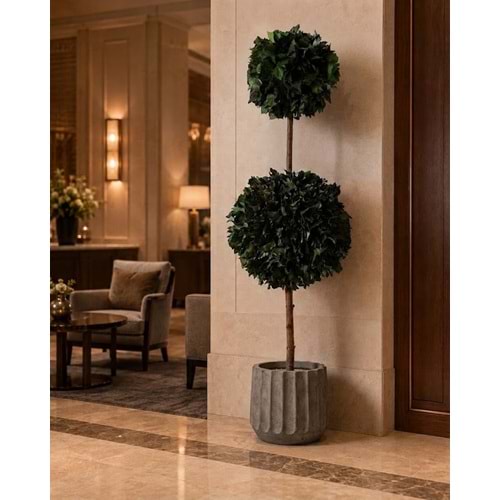 140 CM TOPIARY HEDERA 2 ESFERAS