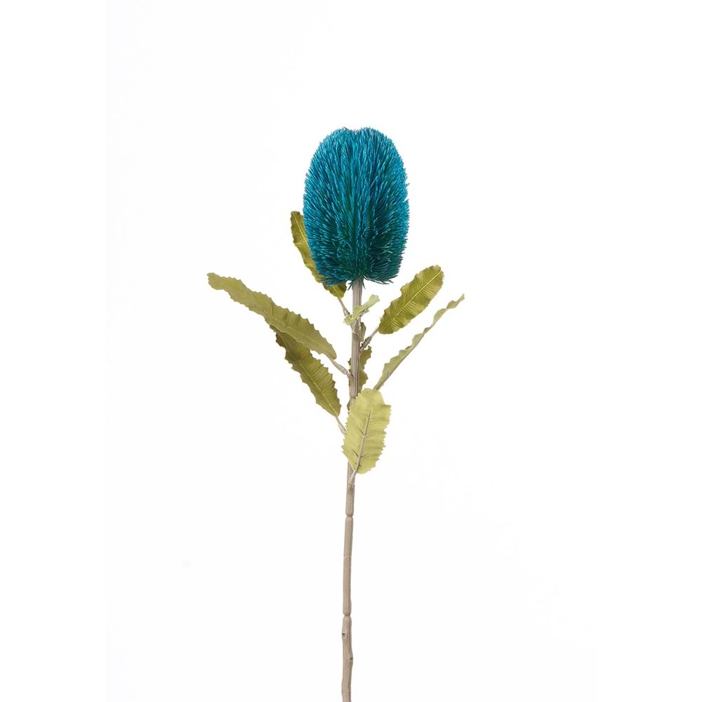 BANKSIA TEK DAL 65 CM MAVİ